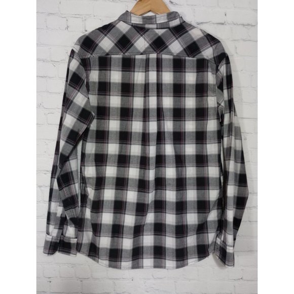 Levis Mens Large Button Up Shirt Plaid Long Sleeve - Picture 2 of 7